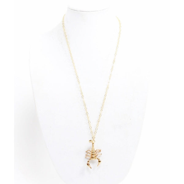 Gold Scorpion Necklace