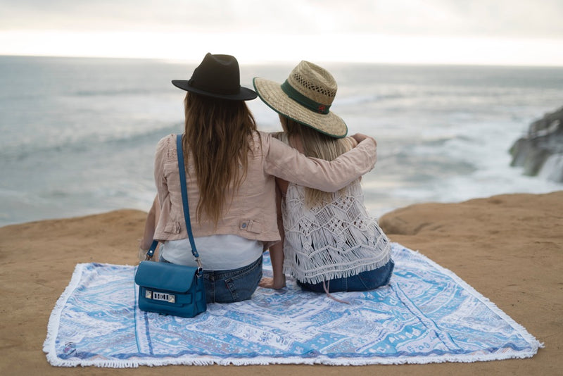 Skova blue Multi-Purpose, beach, picnic, pool, travel blanket! A travel must-have!