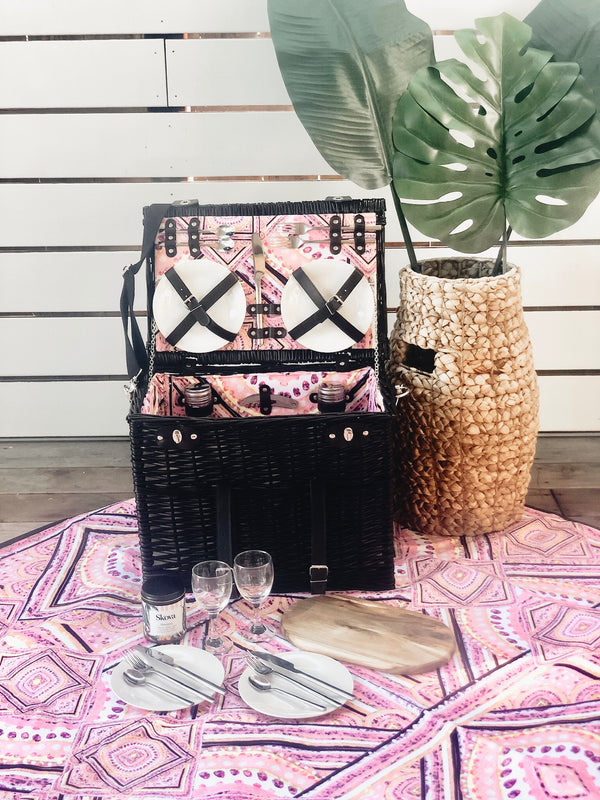 Kuparr Rose Large Picnic Basket