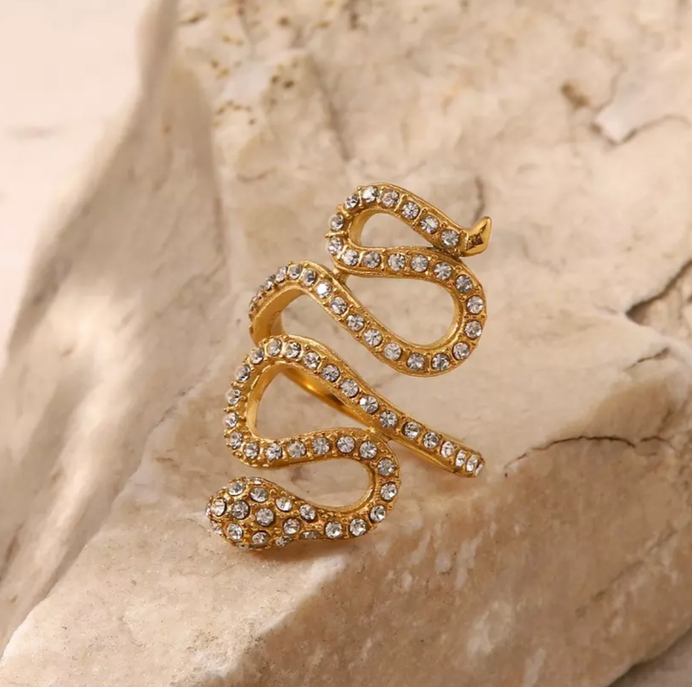 Curved Snake Ring