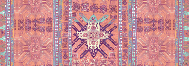 SKOVA Kilim shawl, Blush